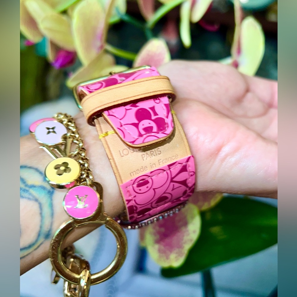 💖 Authentic‼️ Apple Watch band Pink Cosmic Blossom canvas - Picture 8 of 15